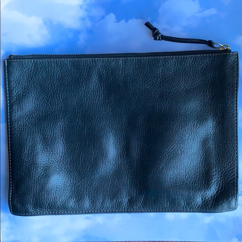 FOSSIL Black Leather Pouch